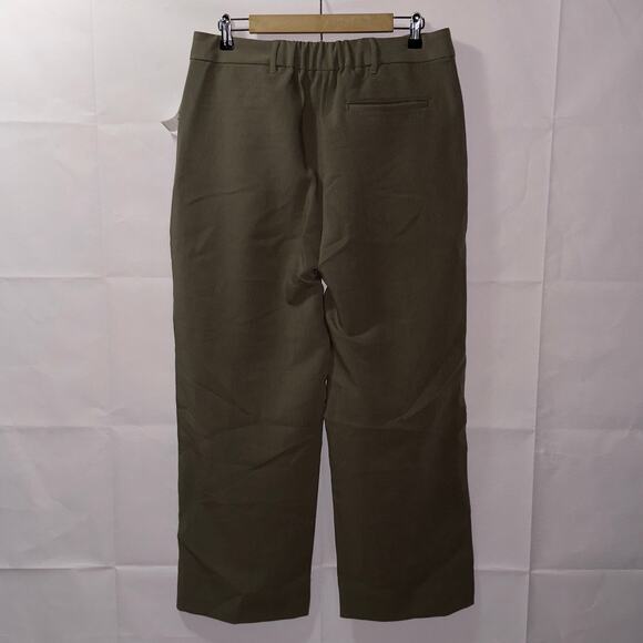 Old Navy Women's extra high rise Wide-Leg Trousers Olive Green Size L Petite - Picture 2 of 8